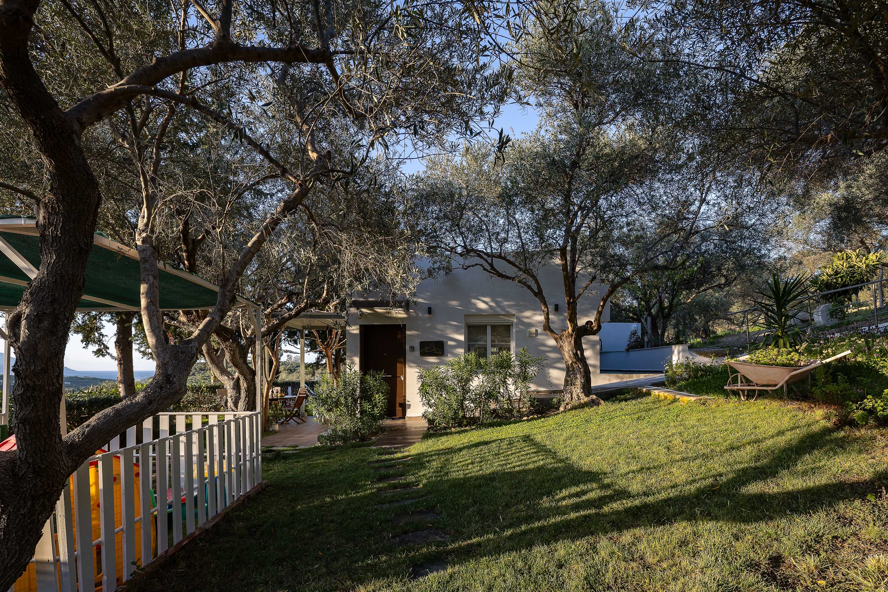 The playground all around will delight children.